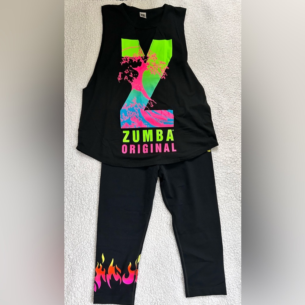 Matching set! Zumba Original Tank & Matching Capri Leggings